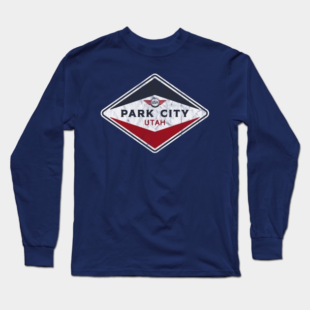 Park City Utah Badge Long Sleeve T-Shirt by dk08